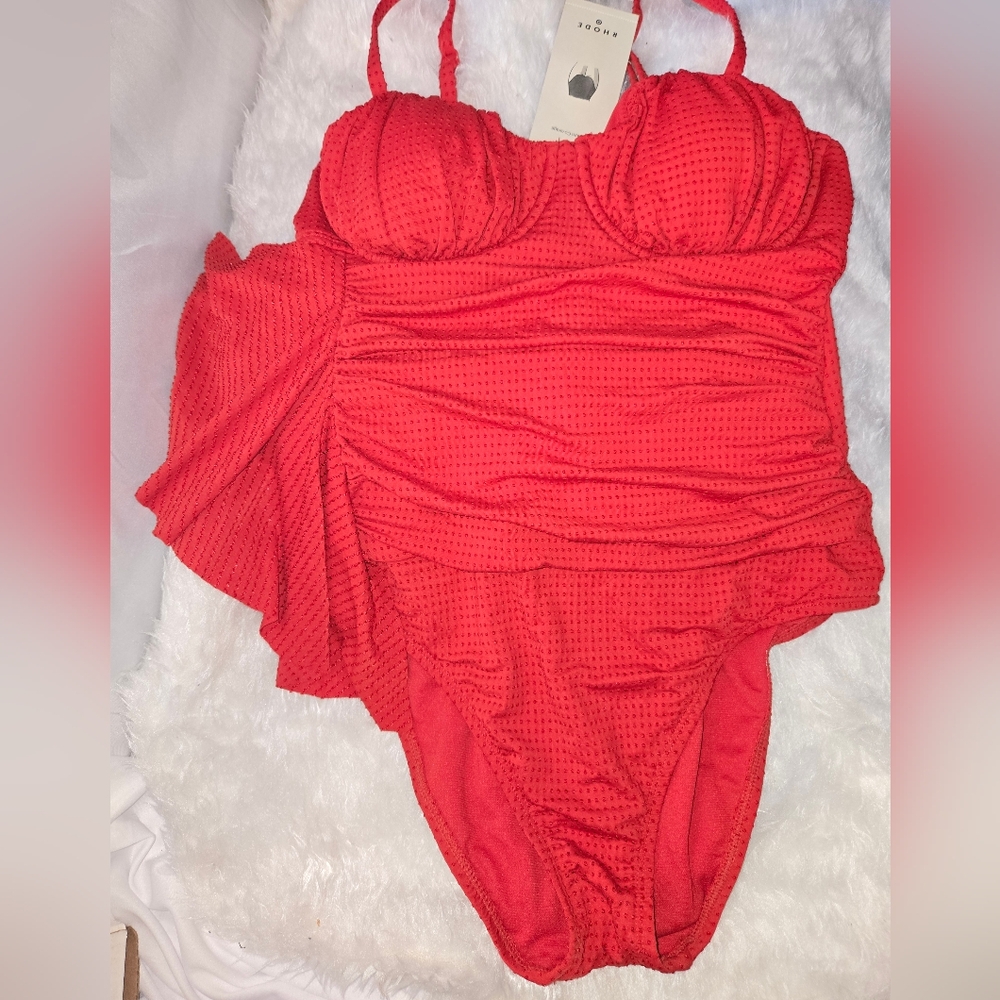 RHODE Vibrant Red Swimwear